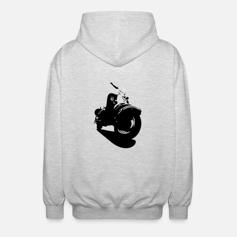 IWL Berlin Roller, Oldtimer - Unisex Kapuzenjacke - Hellgrau meliert