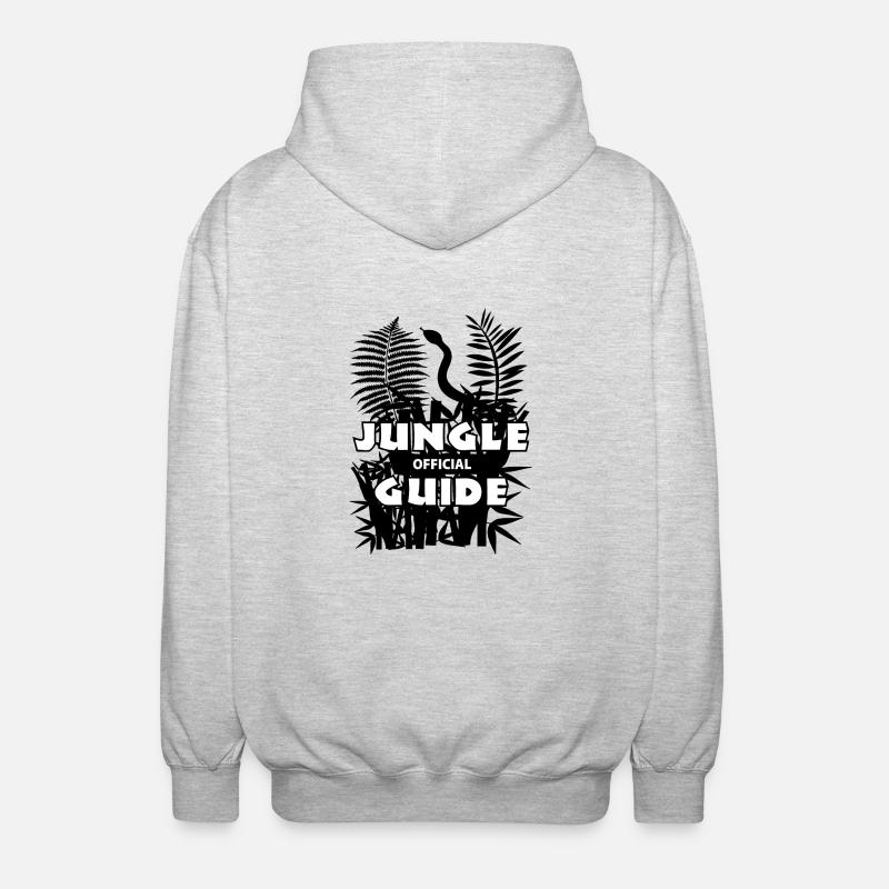 jungleguide blak - Unisex Kapuzenjacke - Hellgrau meliert