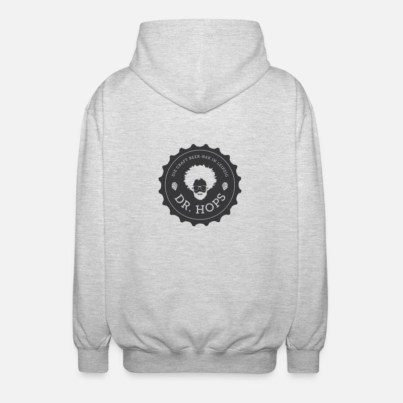 170402 logo without background - Unisex Hooded Jacket - light heather grey