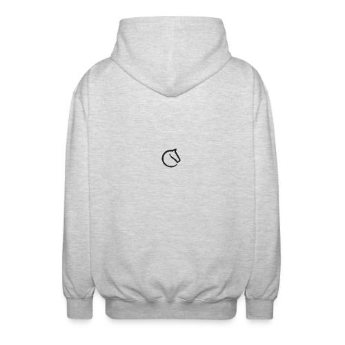 black lichess logo - Unisex Hooded Jacket