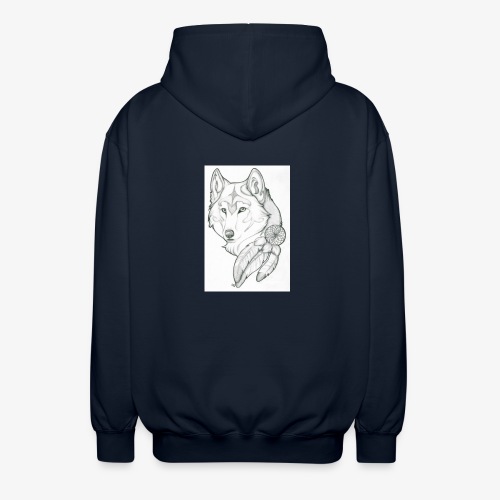 wolf - Uniseks zip hoodie