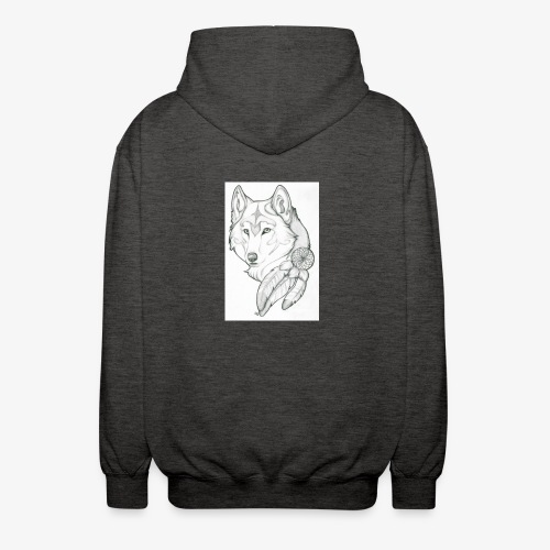 wolf - Uniseks zip hoodie