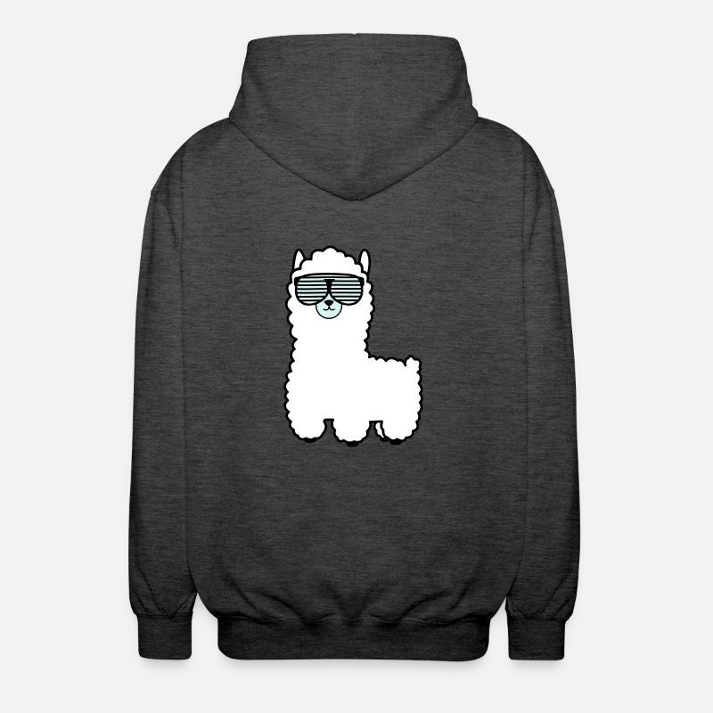 lama_002 - Veste à capuche unisexe - charbon