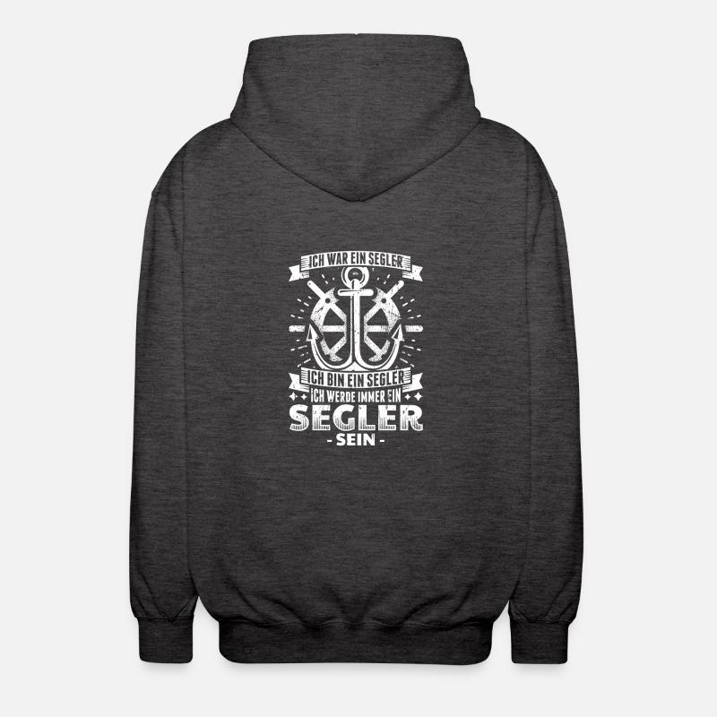 Sailing sails Sailing sails - Unisex Hooded Jacket - charcoal grey