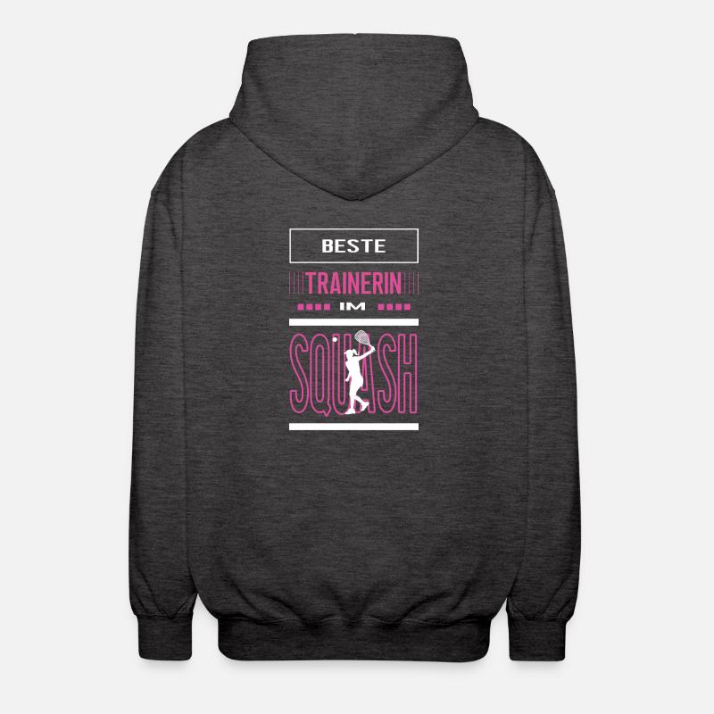 Beste Squash Trainerin Squashtrainerin Squasherin - Unisex Kapuzenjacke - Anthrazit
