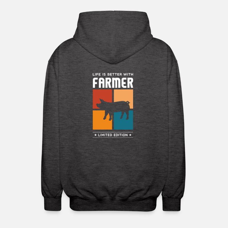 Farmer - Unisex Kapuzenjacke - Anthrazit