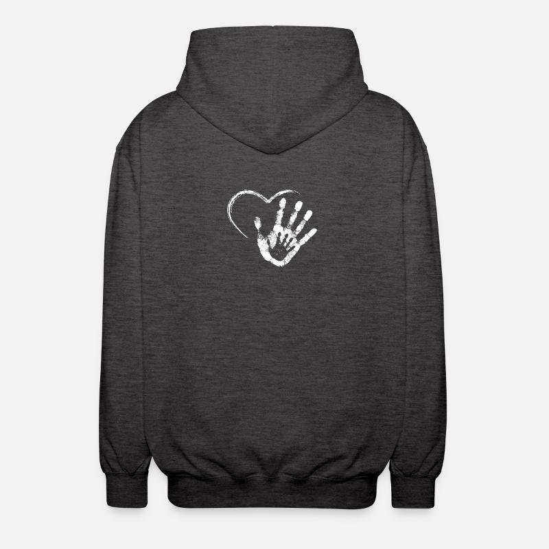 MAIN DANS LA MAIN - Veste à capuche unisexe - charbon