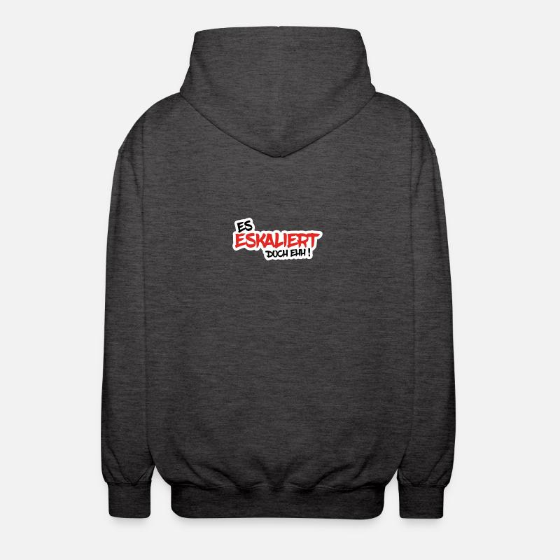IT IS ESCALING EHH! - Unisex Hooded Jacket - charcoal grey