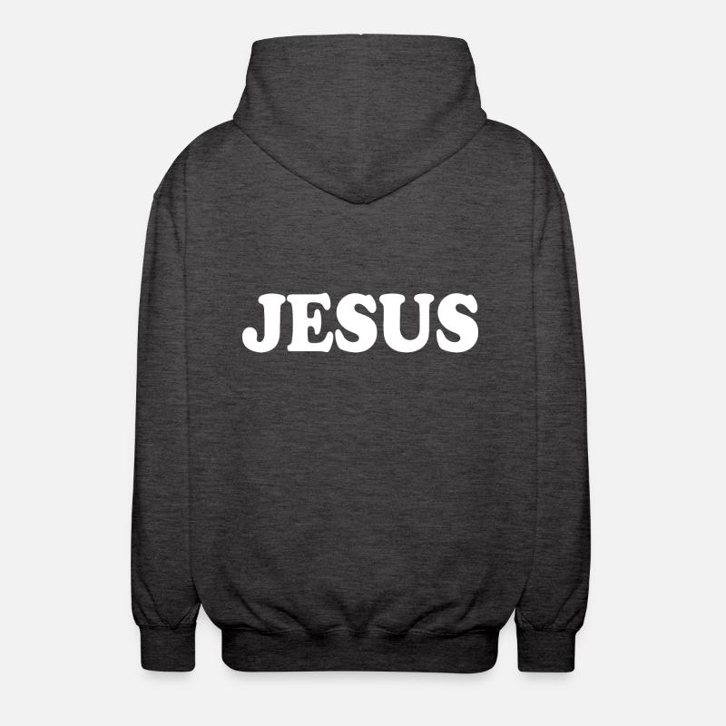 Jesus - Unisex Kapuzenjacke - Anthrazit
