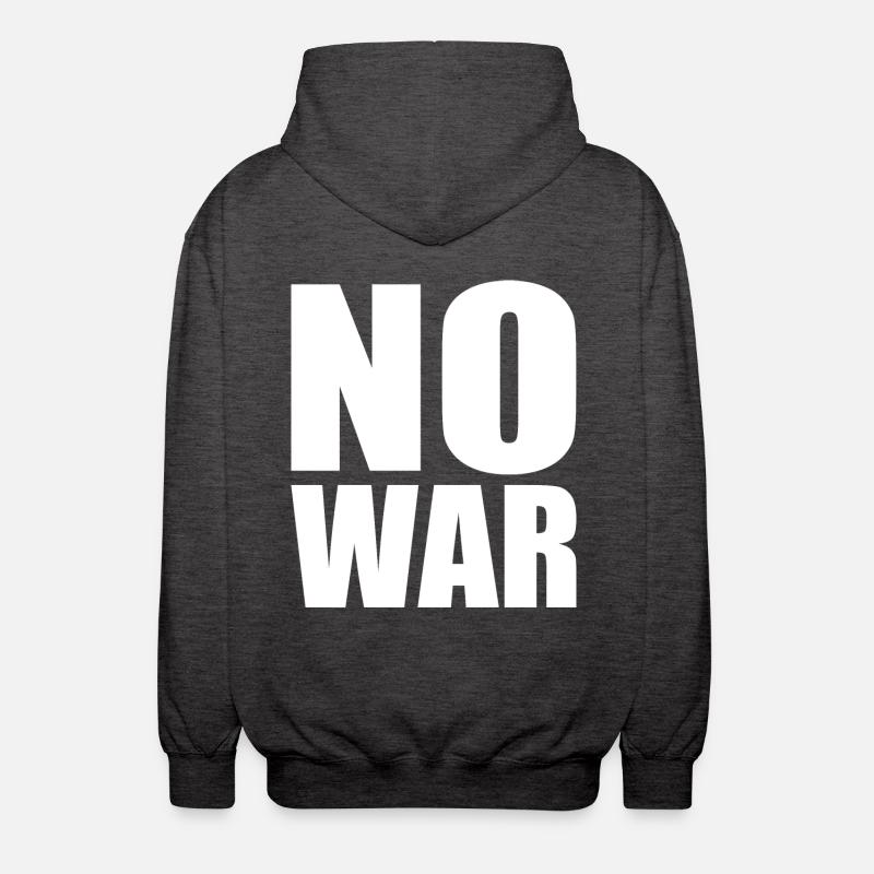 No war - Unisex Kapuzenjacke - Anthrazit