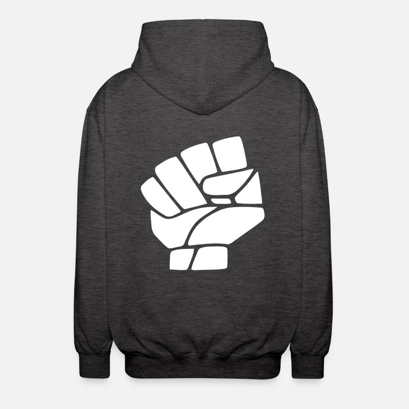 Revolution hand - Unisex Kapuzenjacke - Anthrazit