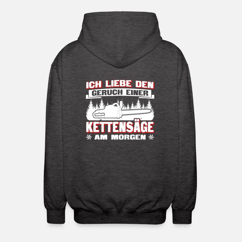 Tronçonneuse à odeur - Veste à capuche unisexe - charbon