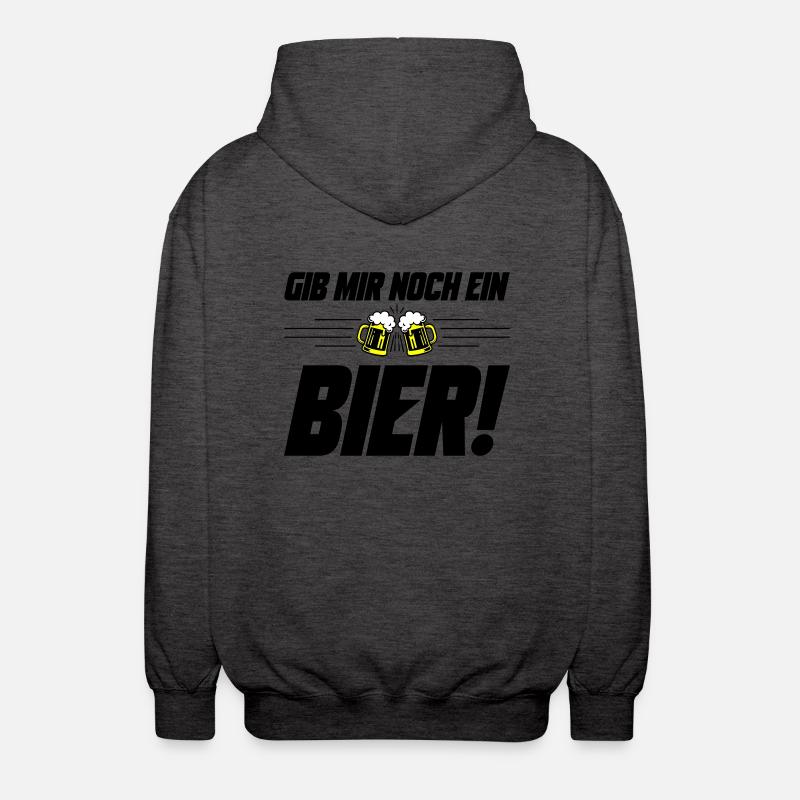 Noch ein Bier Spruch - Unisex Kapuzenjacke - Anthrazit