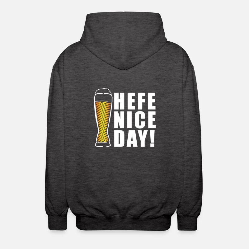 Hefe nice Day! Weizen Geschenkidee - Unisex Kapuzenjacke - Anthrazit