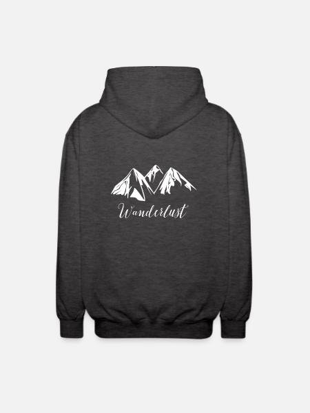 Wanderlust - Unisex Kapuzenjacke - Anthrazit