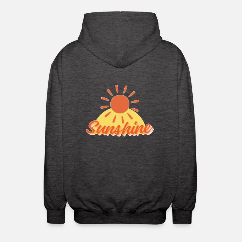 Die Sonne scheint - Unisex Kapuzenjacke - Anthrazit