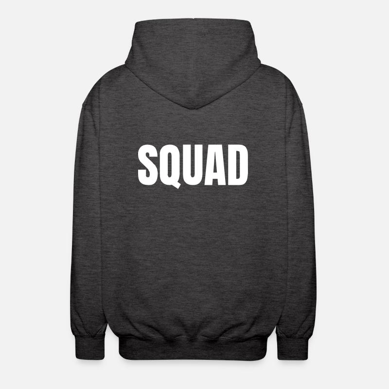 SQUAD | Idée de cadeau - Veste à capuche unisexe - charbon