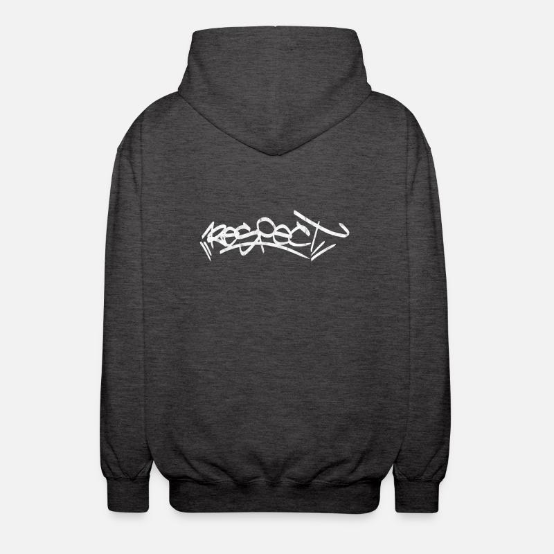 respecter le jour du graffiti - Veste à capuche unisexe - charbon