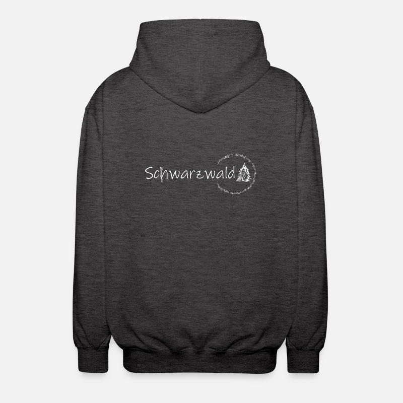 Blumen Schwarzwald Baum Geschenkidee Geschenk - Unisex Kapuzenjacke - Anthrazit