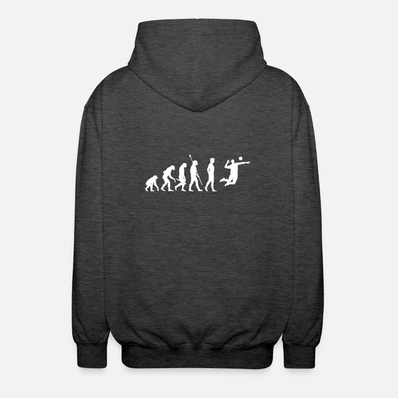Volleyball Evolution - Veste à capuche unisexe - charbon