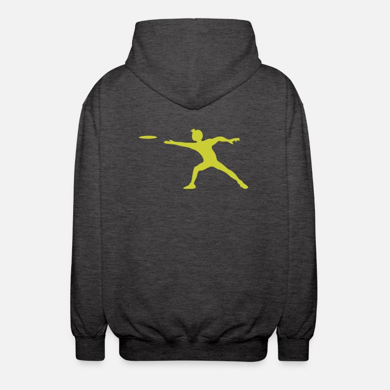 discus diskus diskuswerfer - Unisex Kapuzenjacke - Anthrazit