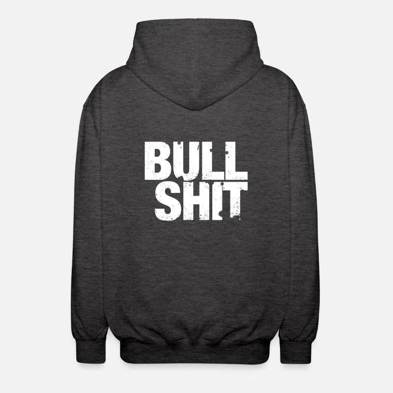 Bullshit - ce sont des conneries! - Veste à capuche unisexe - charbon