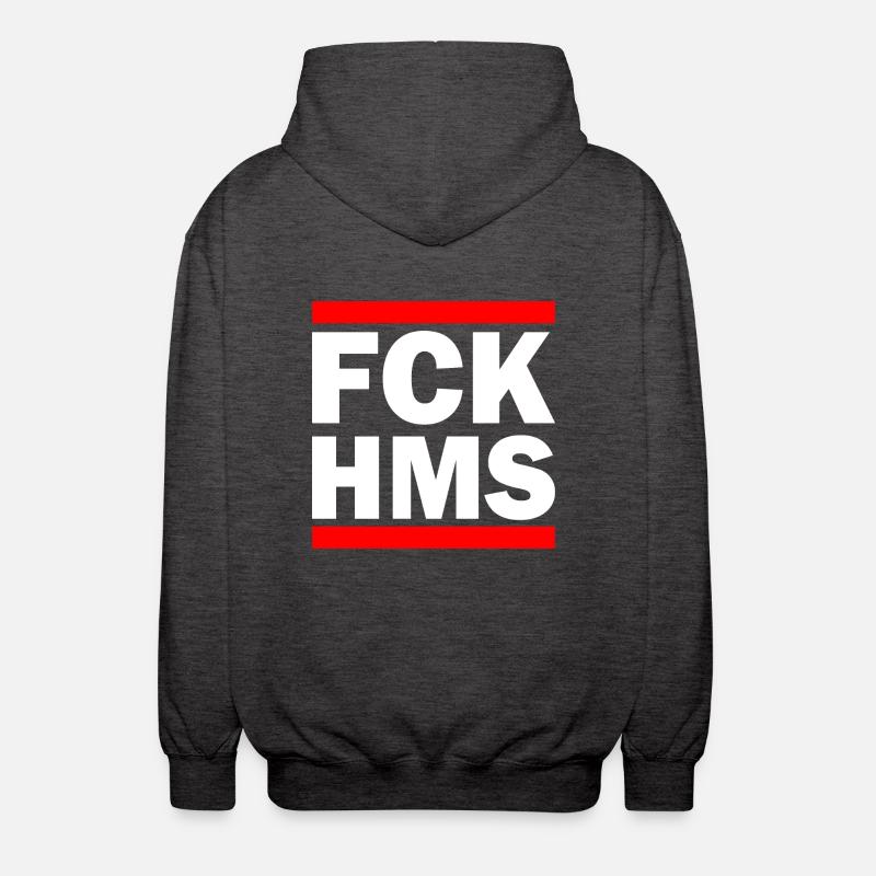 Fck hms - Veste à capuche unisexe - charbon
