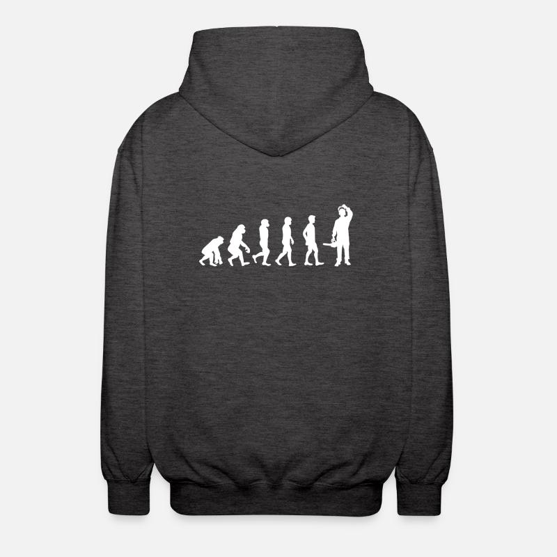 Evolution des Holzes / HOLZ / - Unisex Kapuzenjacke - Anthrazit