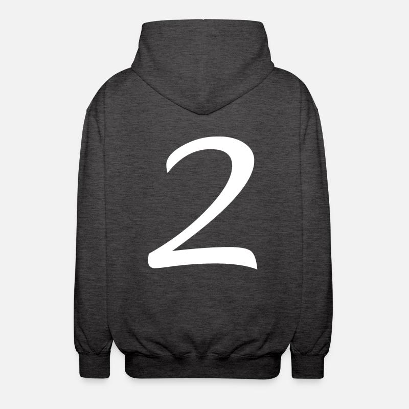 2 - Veste à capuche unisexe - charbon