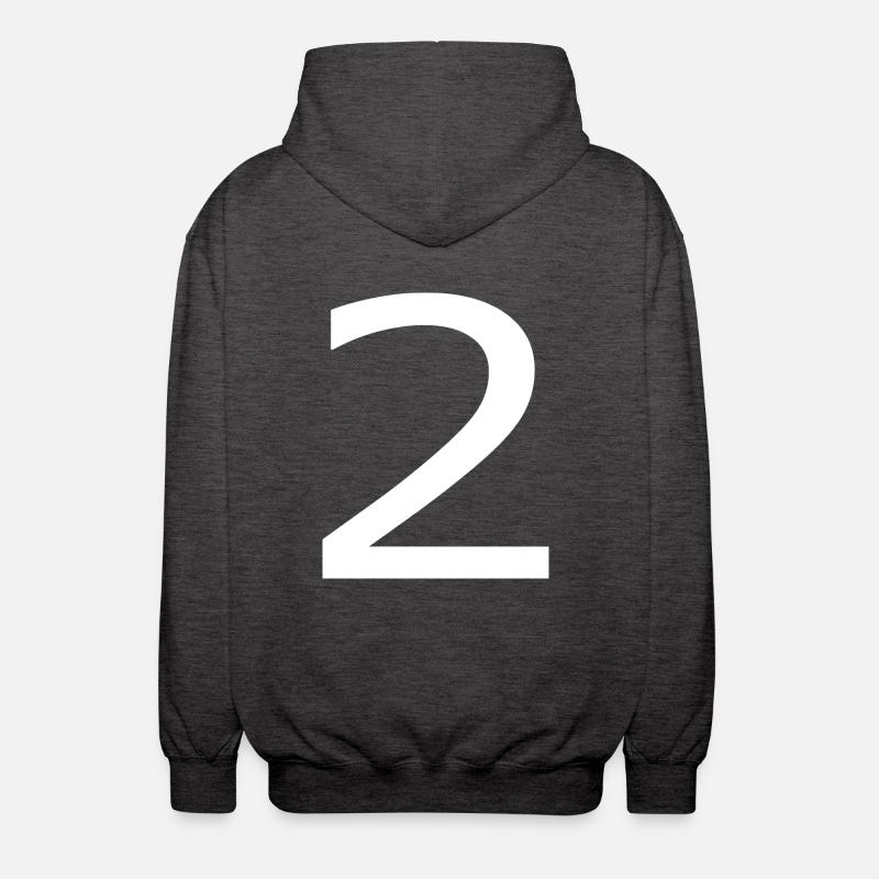 2 - Veste à capuche unisexe - charbon