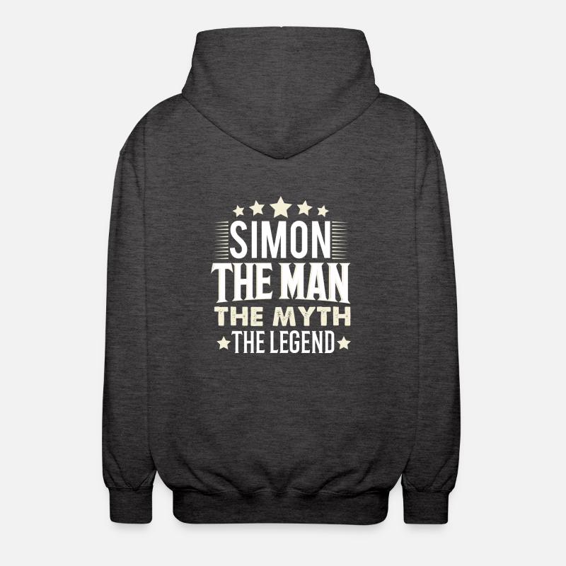 Simon - Unisex Kapuzenjacke - Anthrazit