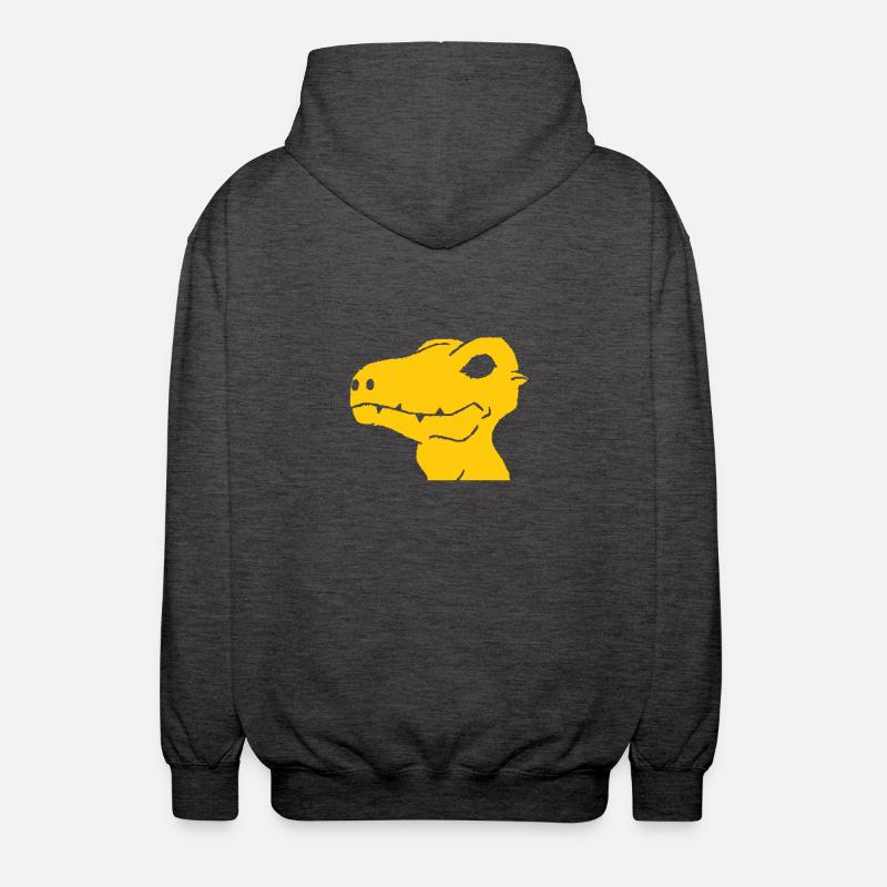 Dino Augmon Digimon cadeau jaune - Veste à capuche unisexe - charbon