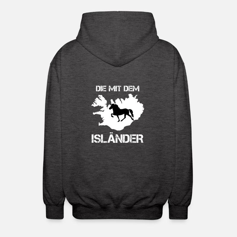 Die mit dem Isländer - Unisex Kapuzenjacke - Anthrazit