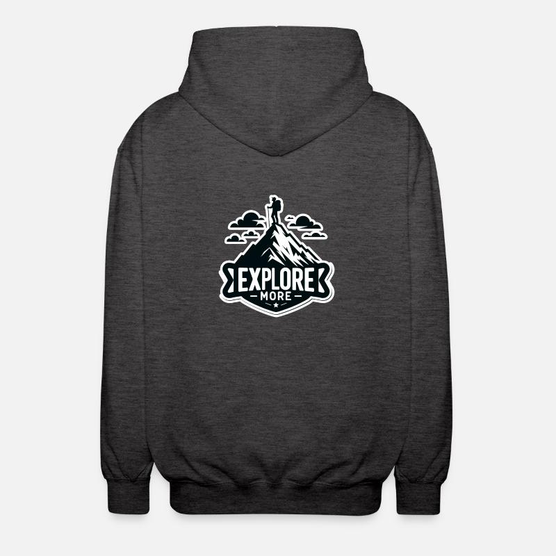 Explore more - Wanderer - Unisex Kapuzenjacke - Anthrazit