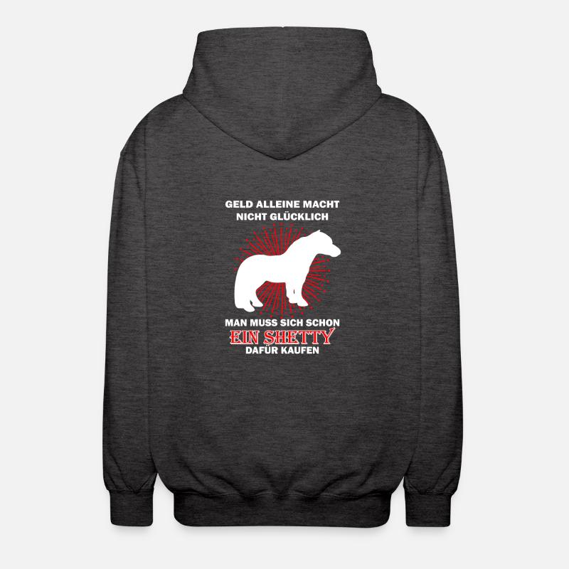 Shetty Shetlandpony - Unisex Kapuzenjacke - Anthrazit