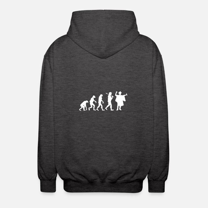 Graduierung - Evolution - Geschenk - Unisex Kapuzenjacke - Anthrazit