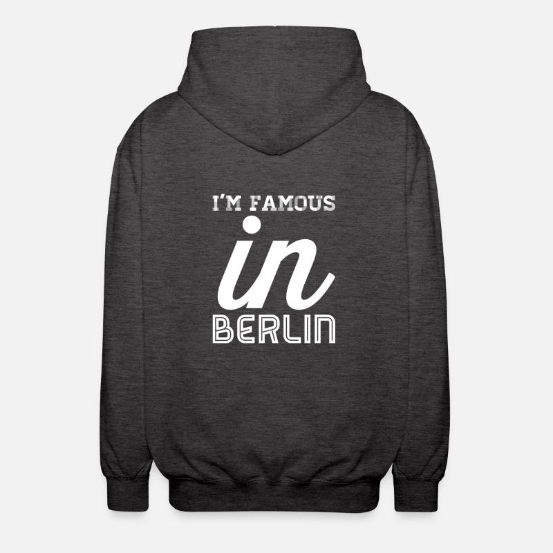 im célèbre en blanc berlin - Veste à capuche unisexe - charbon