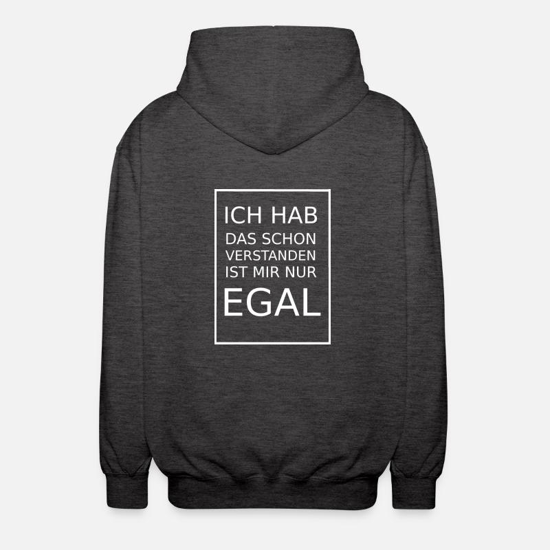 I've already understood that - Unisex Hooded Jacket - charcoal grey