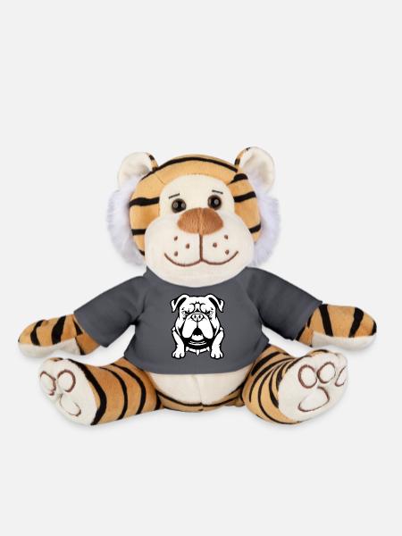 Bulldoggen T-shirt Geschenk - Plüschtiger - Anthrazit