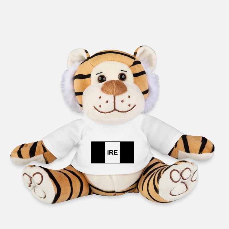 Ireland / Irish Tactical Flag - IRE - Plush Tiger - white