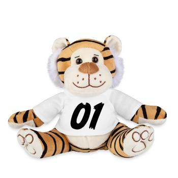 01 - Team - Plush Tiger - white - Front