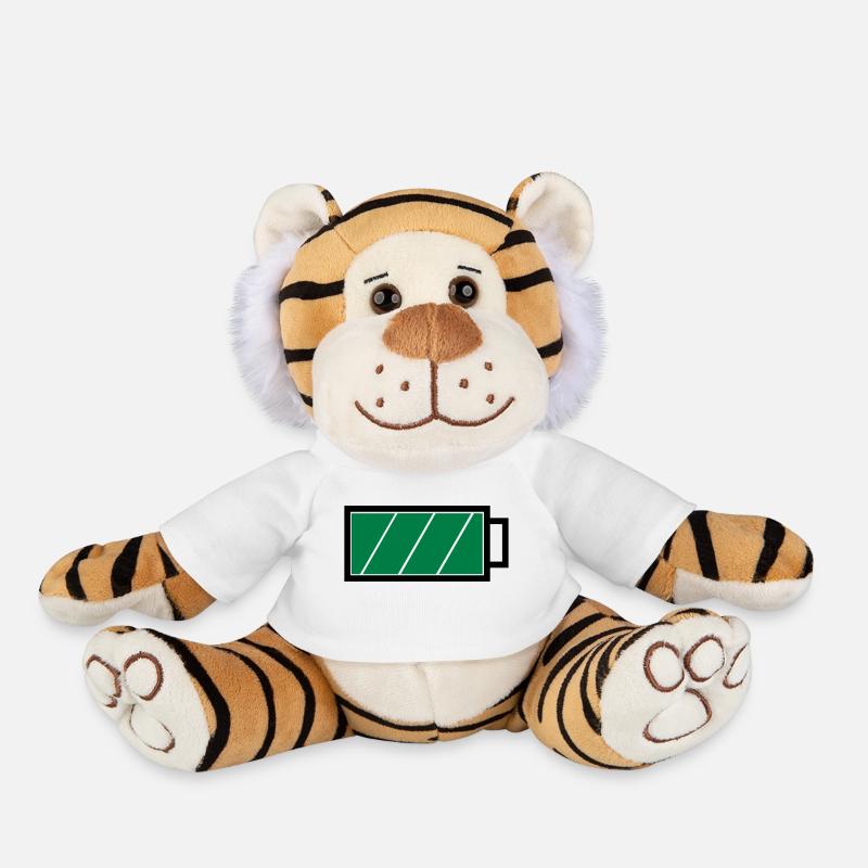 Battery full - Plush Tiger - white