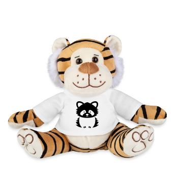 panda roux - Peluche Tigre - blanc - Devant