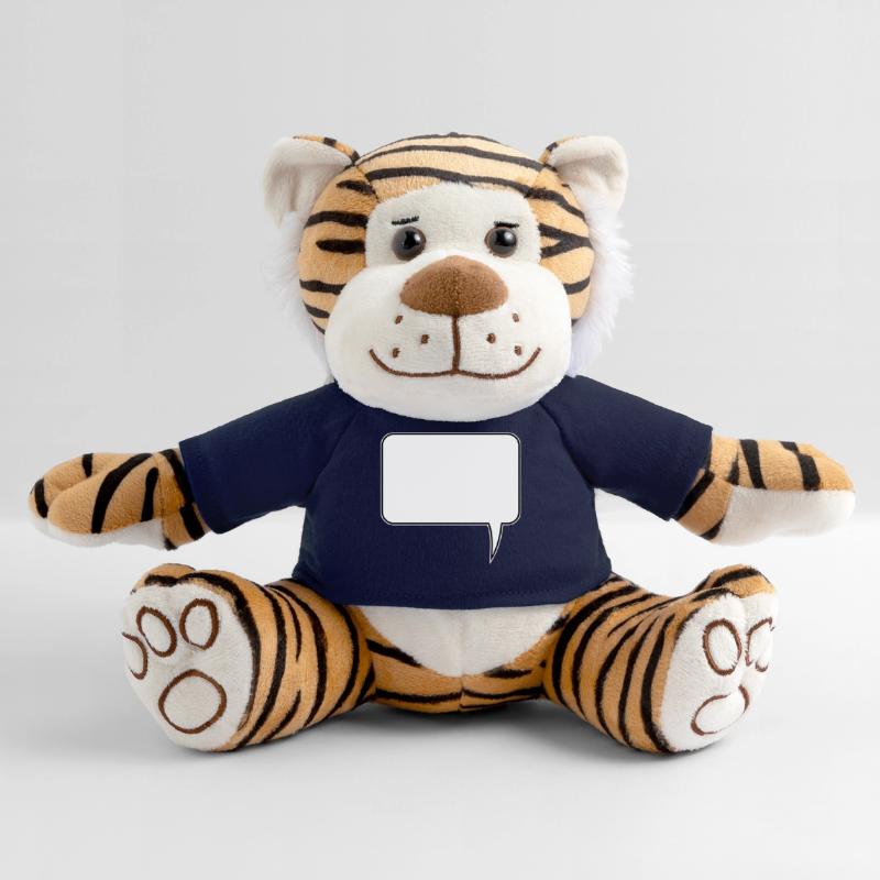 Speech bubble rectangle design Plush Tiger