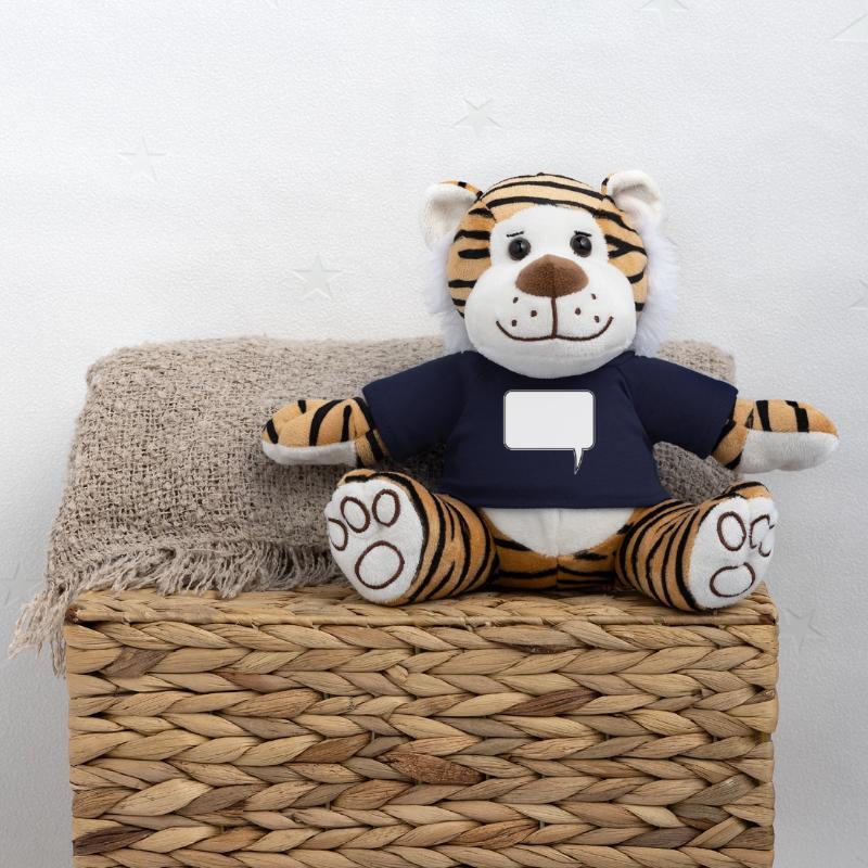 Speech bubble rectangle design Plush Tiger
