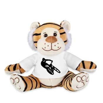 cycling - Plush Tiger - white - Front