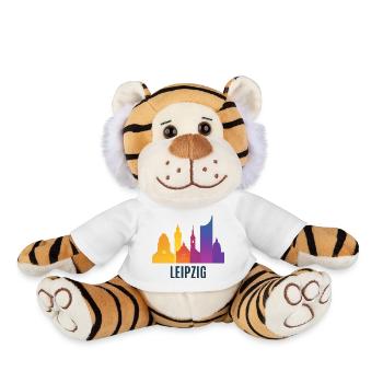 Leipzig Skyline Gradient - Plush Tiger - white - Front