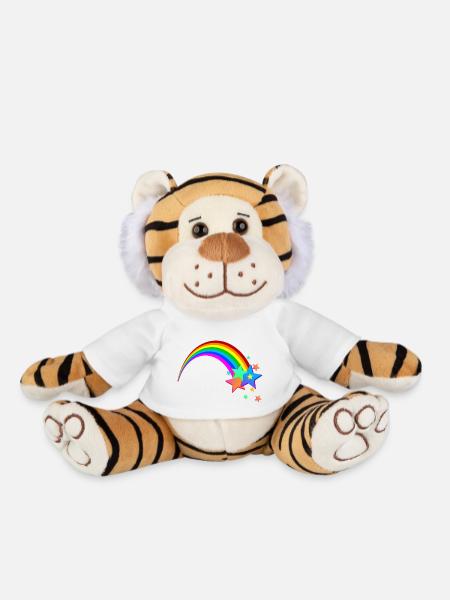 Regenbogen Sternschnuppe - Plüschtiger - Weiß