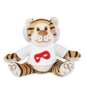 Red Mask: Focus on Mysticism - Plush Tiger - white - Front