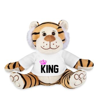 Roi - Peluche Tigre - blanc - Devant